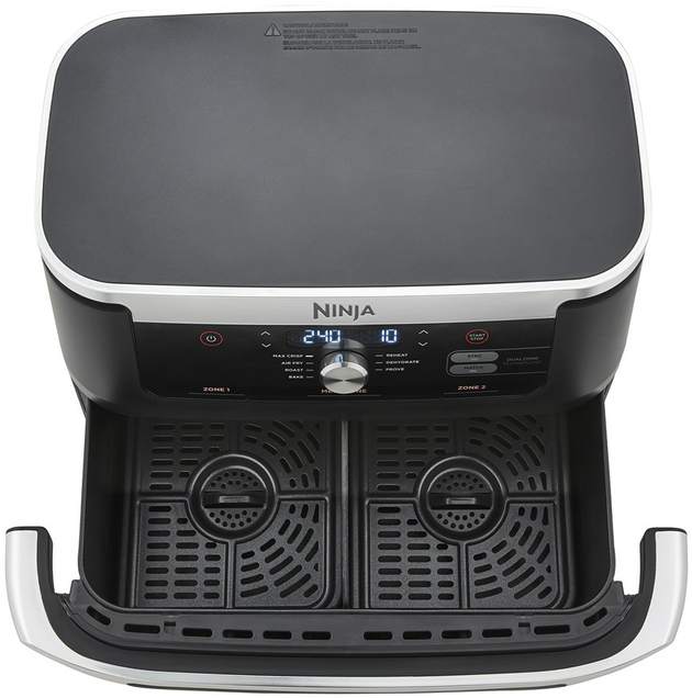 NINJA | Double Air Fryer | AF500EU Foodi FlexDrawer | Power 2470 W | Capacity 10.4 L | Black - Image 4