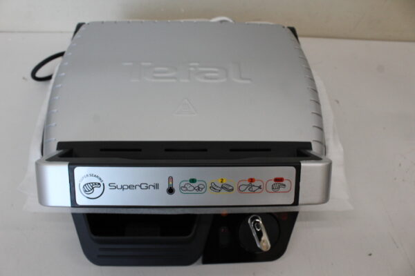 SALE OUT. TEFAL GC450B32 SuperGrill Standard, Stainless Steel/Black | TEFAL | SuperGrill Standard | GC450B32 | Contact | 2000 W | Stainless steel | DAMAGED  PACKAGING,DENT ON  THE  TOP - Image 2