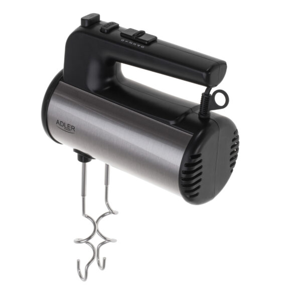 Adler Hand mixer | AD 4232 | Hand Mixer | 900 W | Number of speeds 5 | Turbo mode | Black/Stainless Steel - Image 4
