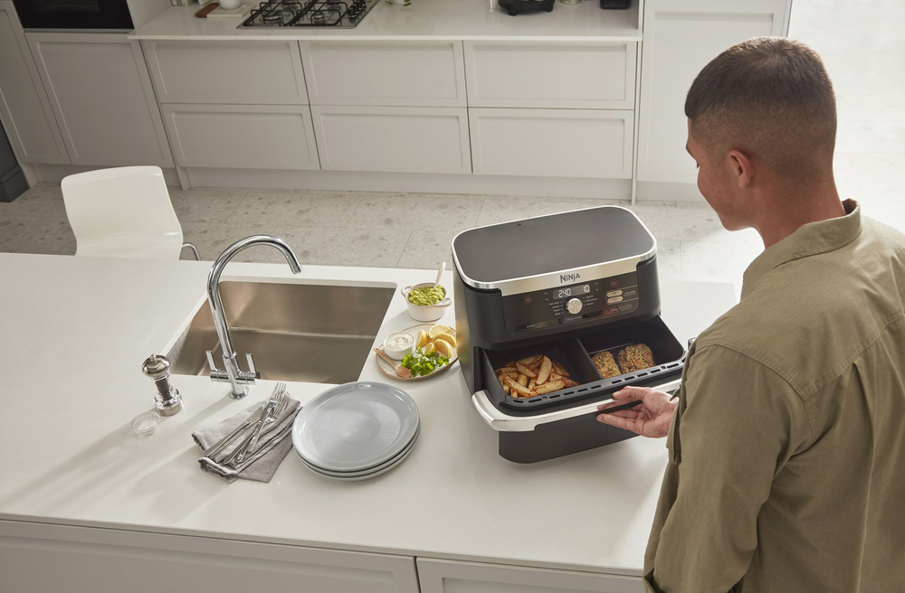 NINJA | Double Air Fryer | AF500EU Foodi FlexDrawer | Power 2470 W | Capacity 10.4 L | Black - Image 13