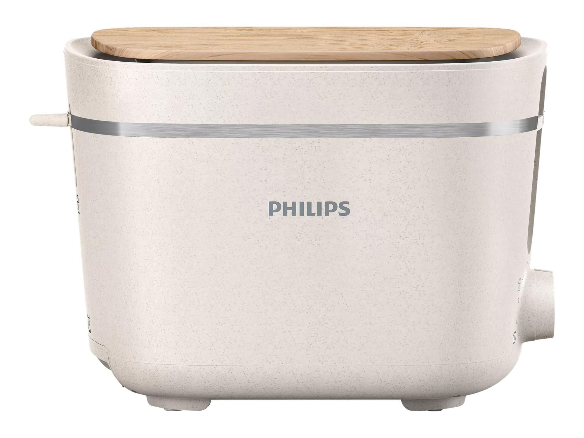 Philips | Toaster | HD2640/10 Eco Conscious Edition | Power 830 W | Number of slots 2 | Housing material 100% Bio-based plastic | Silk White Matt - Image 2