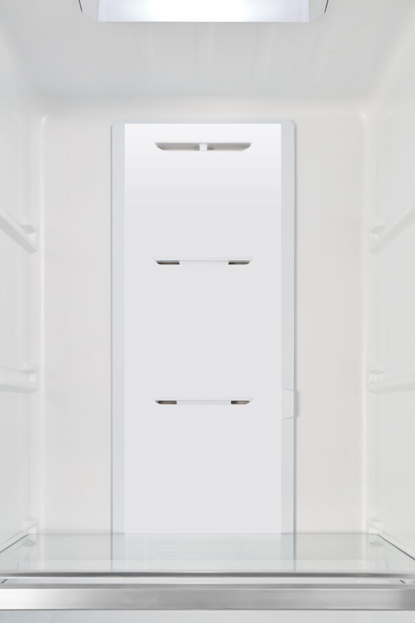 Midea Refrigerator | MDRB424FGE02I | Energy efficiency class E | Free standing | Combi | Height 188 cm | No Frost system | Fridge net capacity 224 L | Freezer net capacity 86 L | 42 dB | Grey - Image 4