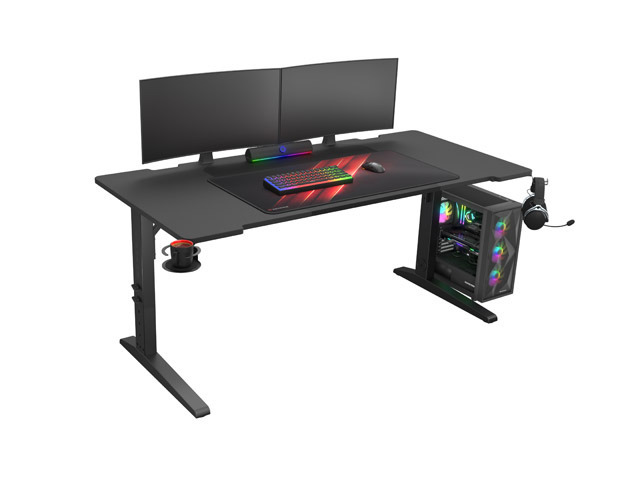 Genesis | Modular Gaming Desk | Holm 160 RGB | Anthracite Black - Image 5