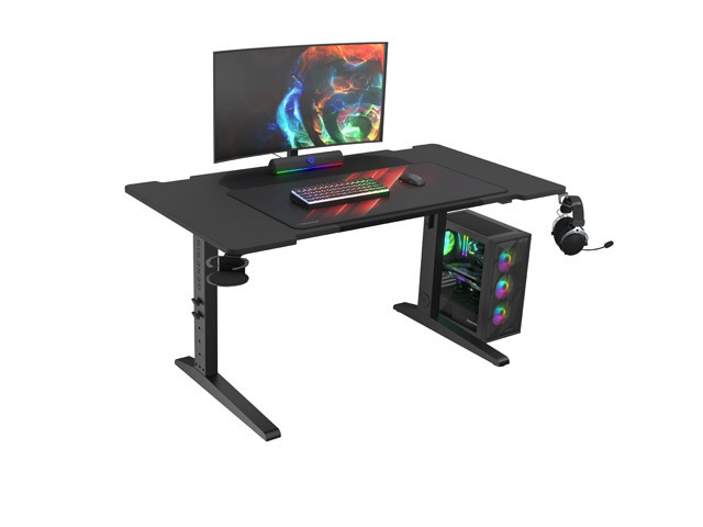 Genesis | Modular Gaming Desk | Holm 140 RGB | Anthracite Black - Image 3
