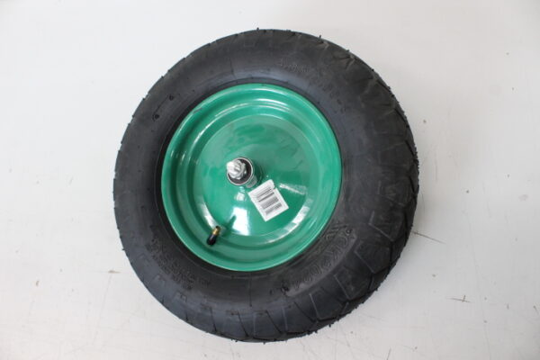 SALE OUT. WHEEL PNEU.400/METAL.BEARING+AXLE/4PR.GREEN*** | Geko MISSING VENT CAP