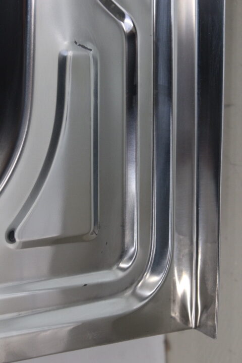 SALE OUT. Sink TREDI, top-mounted, stainless steel, with siphon set, right, 80 x 60 cm | Sourcing DENTED, SCRATCHED, MISSING SEAL RUBBER - Image 5