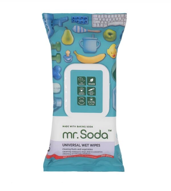 Soda | Wet Wipes Universal, 80 pcs | mr. Soda