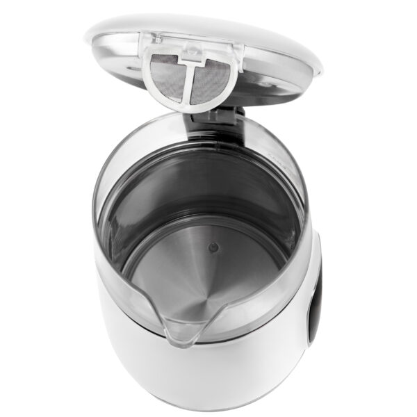 Adler Kettle with LED Display | AD 1305 | Electric | 2200 W | 1.7 L | Plastic | 360° rotational base | White/Silver - Image 6