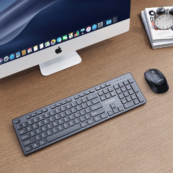 Gembird KBS-WCH-04-RU | Keyboard and Mouse Set | Wireless | Russian | Black - Image 3