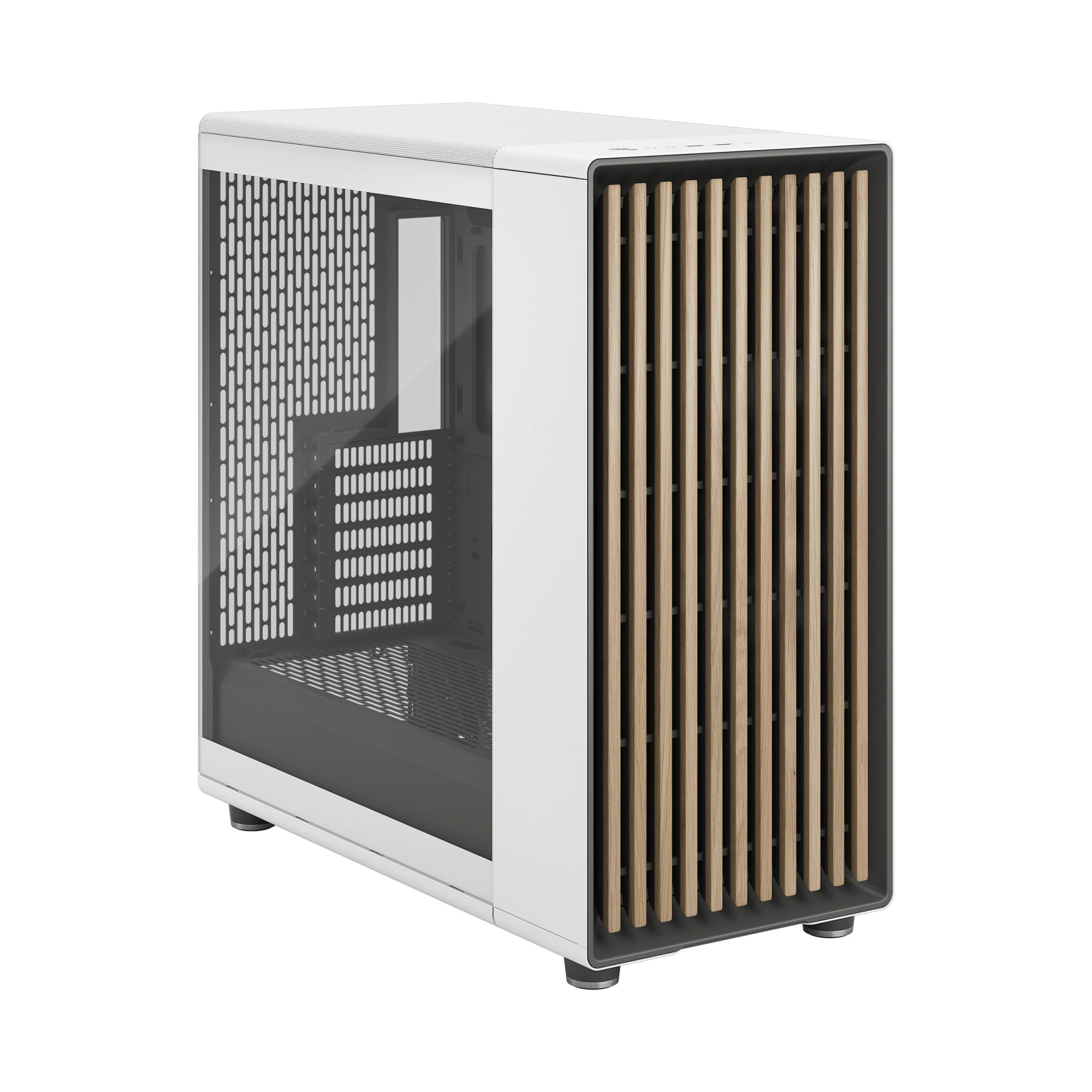 Fractal Design Computer Case | North XL | Chalk White TG Clear | ATX | Power supply included No - Image 3