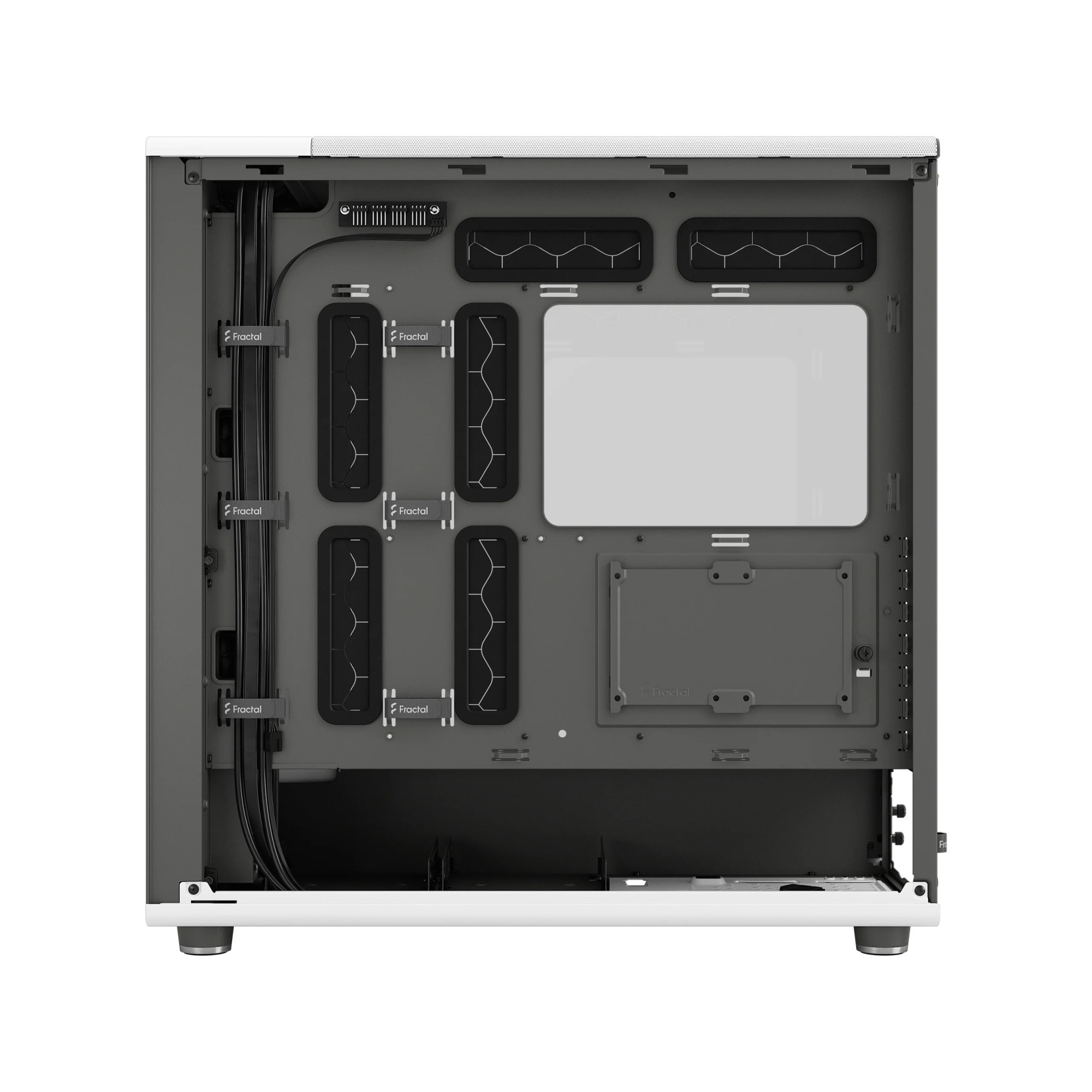 Fractal Design Computer Case | North XL | Chalk White TG Clear | ATX | Power supply included No - Image 9