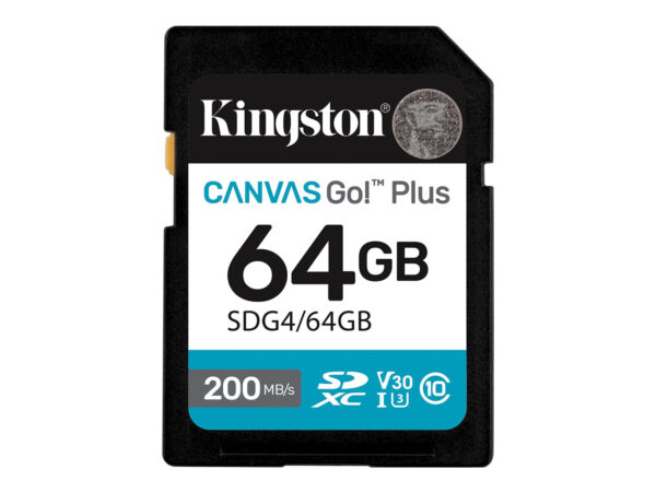 Kingston | Canvas Go! Plus | 64 GB | SD | Flash memory class Class 10, UHS-I, U3, V30 - Image 2