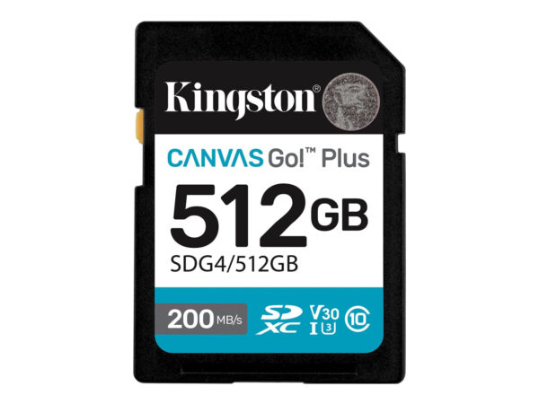 Kingston | Canvas Go! Plus | 512 GB | SD | Flash memory class Class 10, UHS-I, U3, V30 - Image 2
