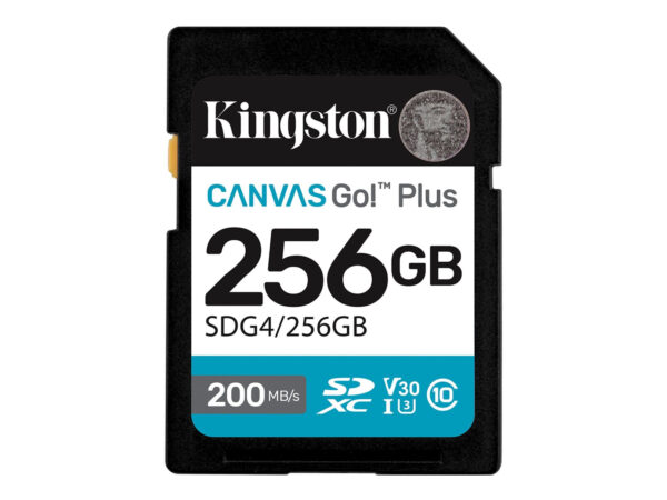 Kingston | Canvas Go! Plus | 256 GB | SD | Flash memory class Class 10, UHS-I, U3, V30 - Image 2