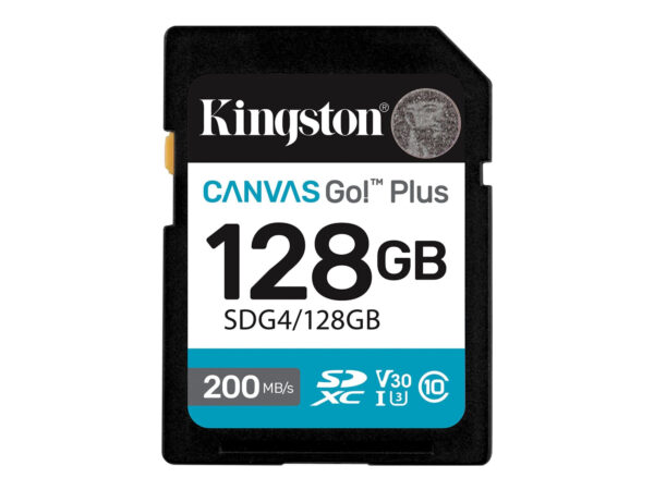Kingston | Canvas Go! Plus | 128 GB | SD | Flash memory class Class 10, UHS-I, U3, V30 - Image 2
