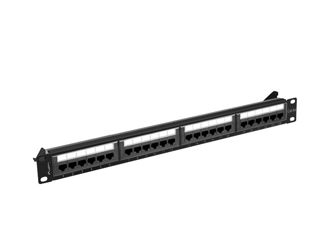 Lanberg | Patch Panel 24 port 1U 19" CAT.6A UTP | PPUA-1024-B | Black - Image 5