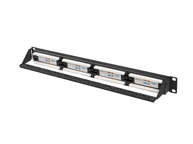 Lanberg | Patch Panel 24 port 1U 19" CAT.6A UTP | PPUA-1024-B | Black - Image 7
