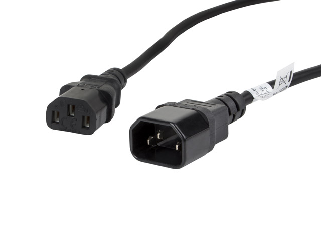 Lanberg | IEC 320 C13 to C14 Cable | CA-C13E-11CC-0018-BK