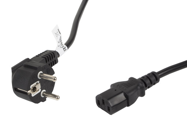 Lanberg | CEE 7/7 to IEC 320 C13 Power Cord | CA-C13C-11CC-0050-BK