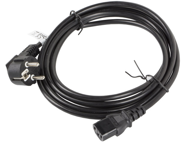 Lanberg | CEE 7/7 to IEC 320 C13 Power Cord | CA-C13C-11CC-0030-BK - Image 3