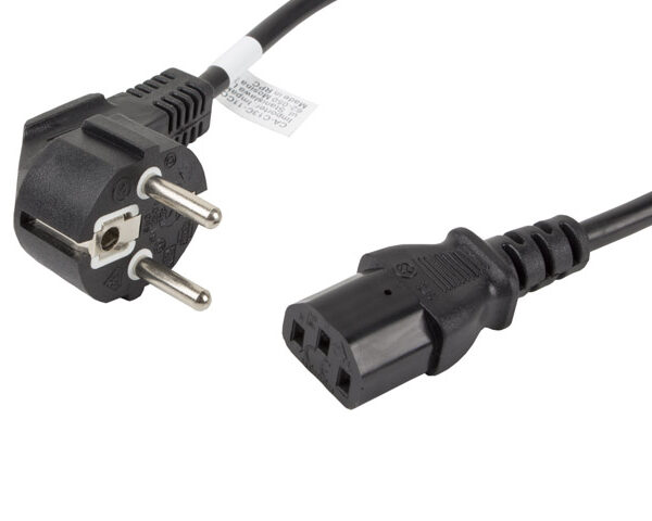 Lanberg | CEE 7/7 to IEC 320 C13 Power Cord | CA-C13C-11CC-0018-BK
