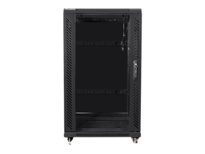 Lanberg | Rack cabinet 19" free-standing 22U/600x600 (flat pack) | FF01-6622-12B | Black - Image 2