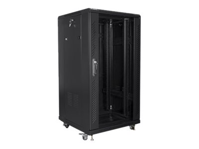 Lanberg | Rack cabinet 19" free-standing 22U/600x600 (flat pack) | FF01-6622-12B | Black - Image 3