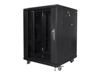 Lanberg | Rack cabinet 19" free-standing 15U/600x600 (flat pack) | FF01-6615-12B | Black