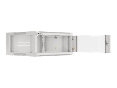 Lanberg | Rack cabinet 19" wall-mounted 4U 600 fast assembly (flat pack) | WFFA-5604-10S | Grey - Image 2