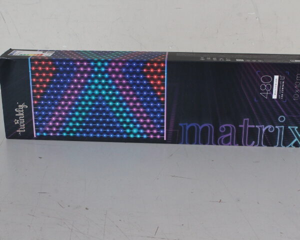 SALE OUT. Twinkly Matrix Smart LED Lights 480 RGB (Multicolor) 1x1m, Clear wire | Matrix Smart LED Lights 480, 1x1m | RGB Multicolor | DEMO