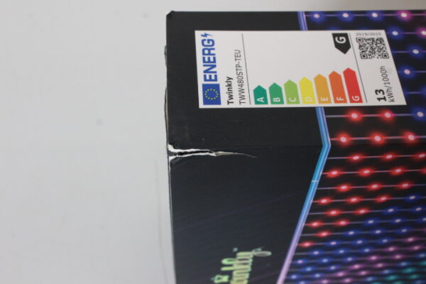 SALE OUT. Twinkly Matrix Smart LED Lights 480 RGB (Multicolor) 1x1m, Clear wire|Matrix Smart LED Lights 480, 1x1m|RGB Multicolor|DEMO - Image 2