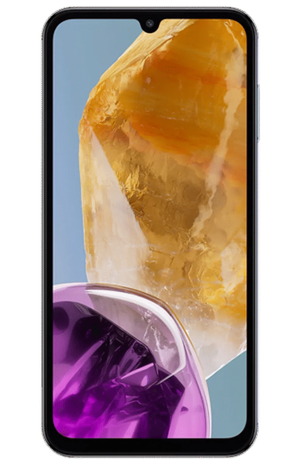 Samsung Galaxy M15 (M156) | Light Blue | 6.5 " | Super AMOLED | 1080 x 2340 pixels | Mediatek | Dimensity | Internal RAM 4 GB | 128 GB | MicroSD | Dual SIM | 4G | 5G | Main camera resolution 50+5+2 MP | Secondary camera resolution 13 MP | Android