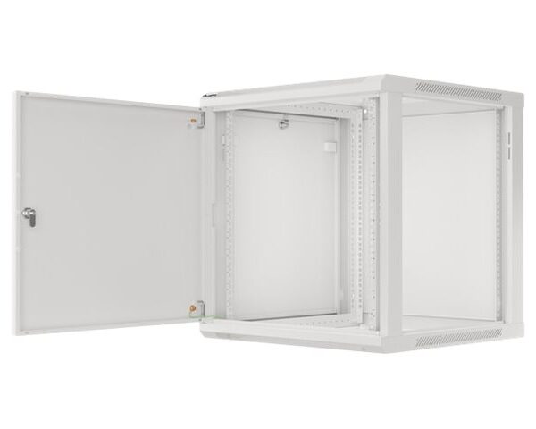 Lanberg | Rack cabinet 19" wall-mount 12U/600x600 for self-assembly with metal door (flat pack) | WF01-6612-00S | Grey