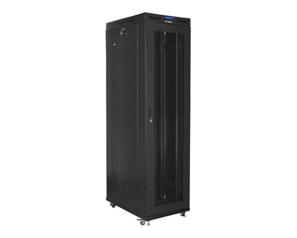 Lanberg | Rack cabinet 19" free-standing 47U/800x1000 (flat pack) with mesh door, LCD | FF01-8047-23BL | Black