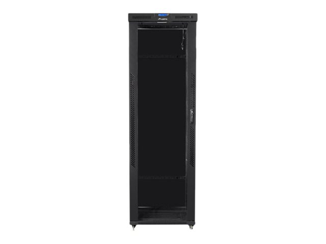 Lanberg | Rack cabinet 19" free-standing 47U/800x1000 (flat pack) with glass door, LCD | FF01-8047-12BL | Black - Image 2