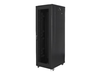 Lanberg | Rack cabinet 19" free-standing 42U/800x800 (flat pack) with mesh door | FF01-8842-23B | Black