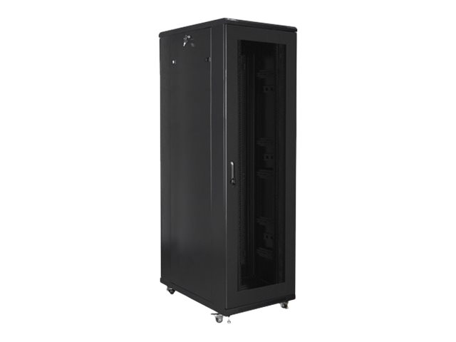 Lanberg | Rack cabinet 19" free-standing 42U/800x1000 (flat pack) with mesh door | FF01-8042-23B | Black - Image 3