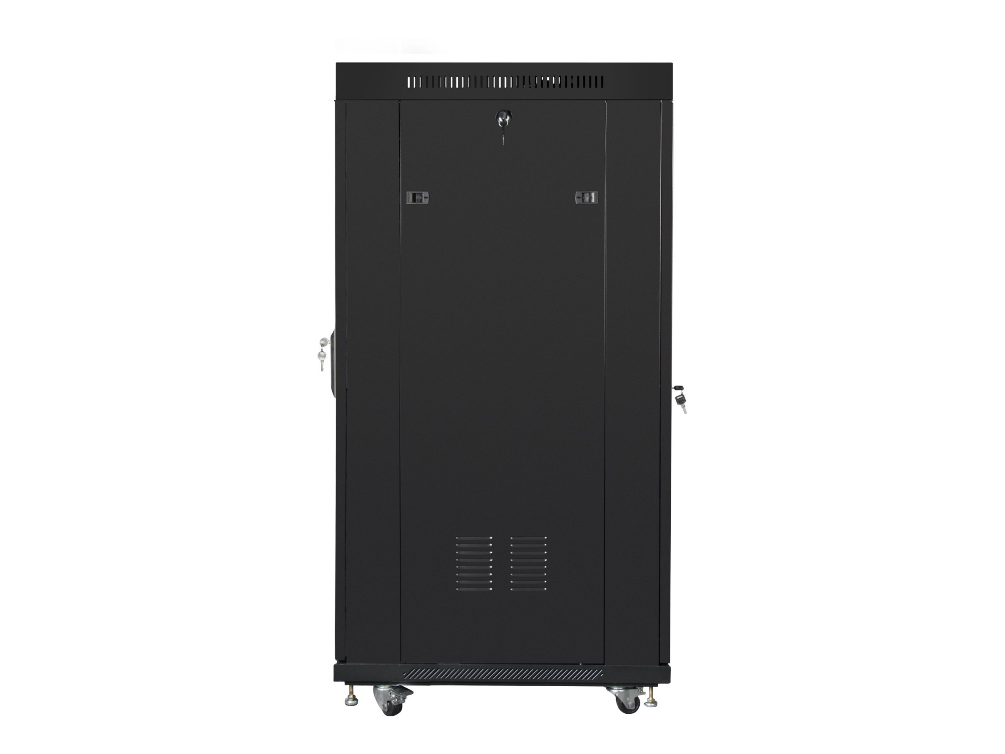 Lanberg | Rack cabinet 19" free-standing 27U/600x800 (flat pack) with mesh door, LCD | FF01-6827-23BL | Black - Image 5
