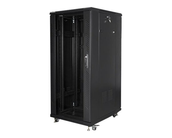 Lanberg | Rack cabinet 19" free-standing 27U/600x800 (flat pack) | FF01-6827-12B | Black