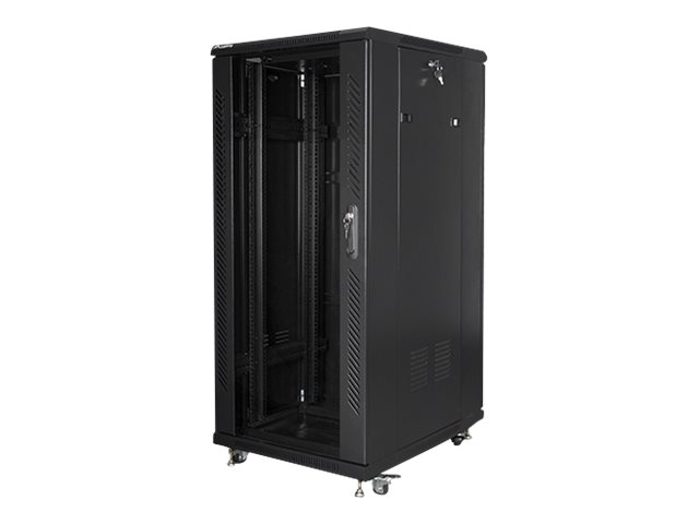Lanberg | Rack cabinet 19" free-standing 27U/600x800 (flat pack) | FF01-6827-12B | Black