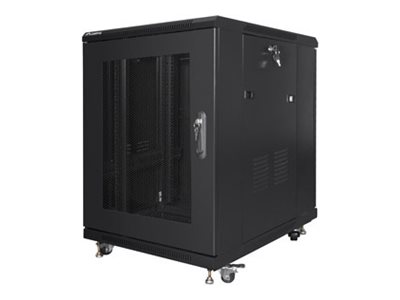 Lanberg | Rack cabinet 19" free-standing 15U/600x800 (flat pack) with mesh door | FF01-6815-23B | Black