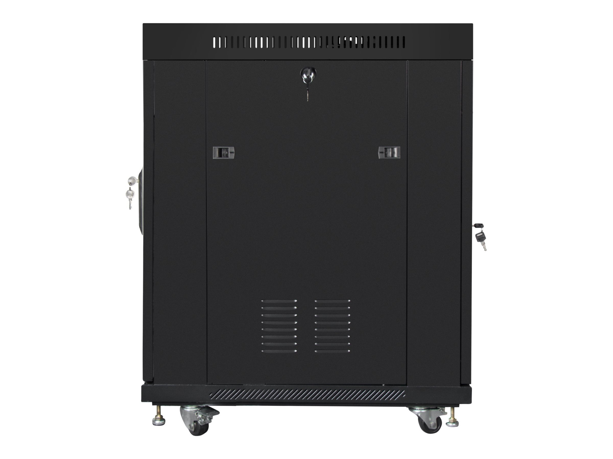 Lanberg | Rack cabinet 19" free-standing 15U/600x800 (flat pack) with glass door, LCD | FF01-6815-12BL | Black - Image 4