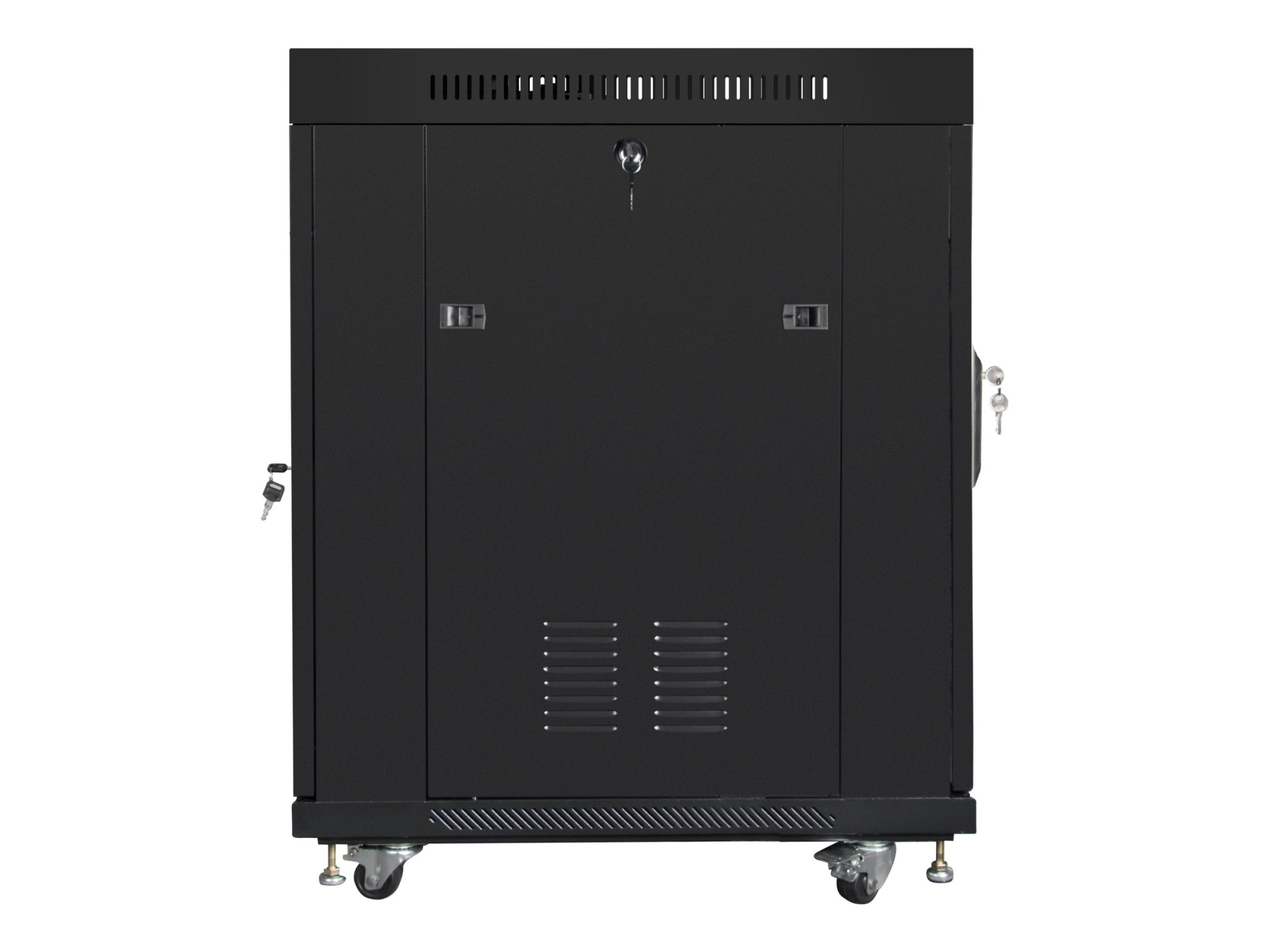 Lanberg | Rack cabinet 19" free-standing 15U/600x800 (flat pack) with glass door, LCD | FF01-6815-12BL | Black - Image 5