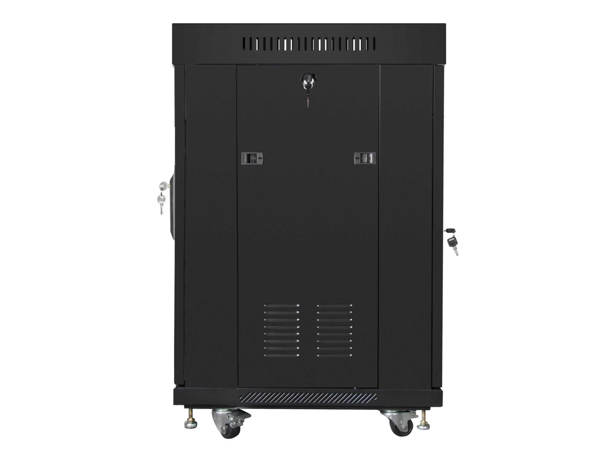 Lanberg | Rack cabinet 19" free-standing 15U/600x600 (flat pack) with glass door, LCD | FF01-6615-12BL | Black - Image 5