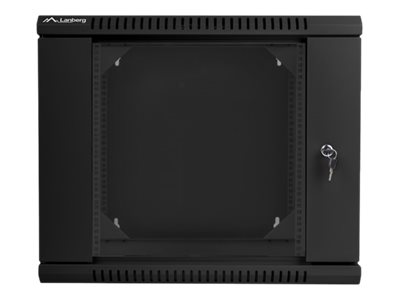 Lanberg | Rack cabinet 19" double-section wall-mount 9U/600x600 (flat pack) | WF02-6609-10B | Black - Image 2