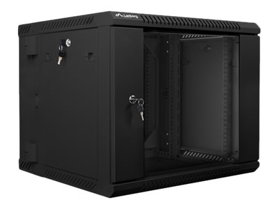 Lanberg | Rack cabinet 19" double-section wall-mount 9U/600x600 (flat pack) | WF02-6609-10B | Black - Image 3