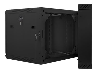 Lanberg | Rack cabinet 19" double-section wall-mount 9U/600x600 (flat pack) | WF02-6609-10B | Black - Image 4