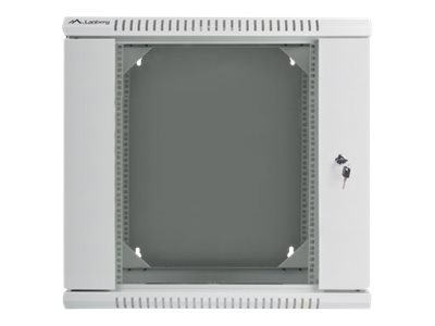 Lanberg | Rack cabinet 19" double-section wall-mount 12U/600x600 (flat pack) | WF02-6612-10S | Grey - Image 2