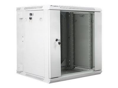 Lanberg | Rack cabinet 19" double-section wall-mount 12U/600x600 (flat pack) | WF02-6612-10S | Grey - Image 3