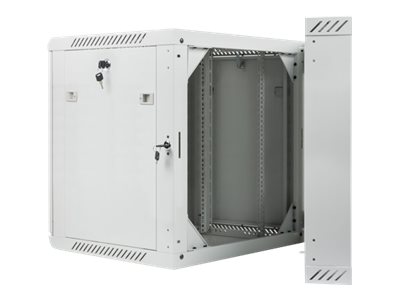 Lanberg | Rack cabinet 19" double-section wall-mount 12U/600x600 (flat pack) | WF02-6612-10S | Grey - Image 4